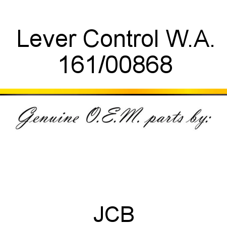 Lever, Control W.A. 161/00868