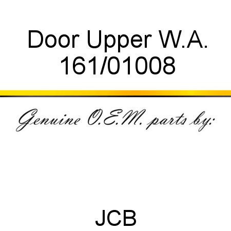Door, Upper W.A. 161/01008