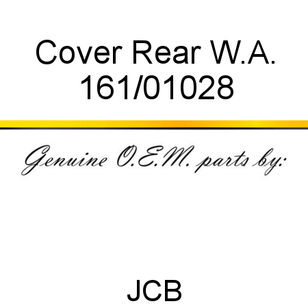 Cover, Rear W.A. 161/01028