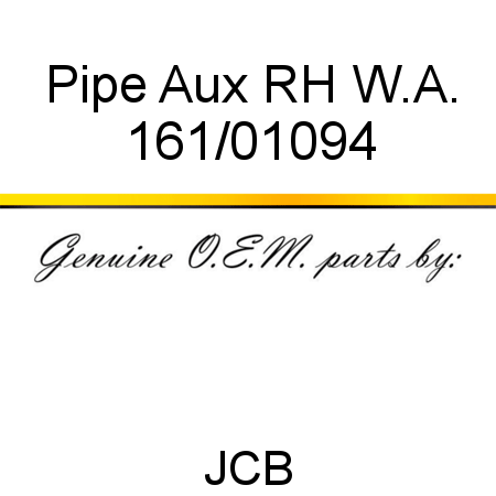 Pipe, Aux RH W.A. 161/01094