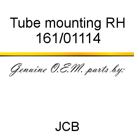 Tube, mounting, RH 161/01114