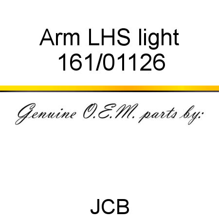 Arm, LHS light 161/01126