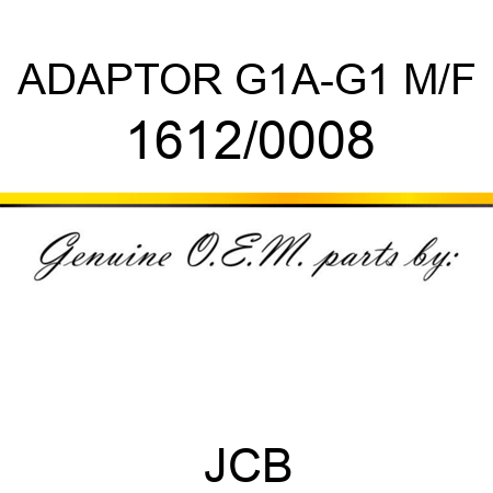 ADAPTOR G1A-G1 M/F 1612/0008