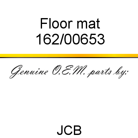 Floor, mat 162/00653
