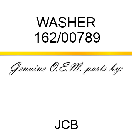 WASHER 162/00789
