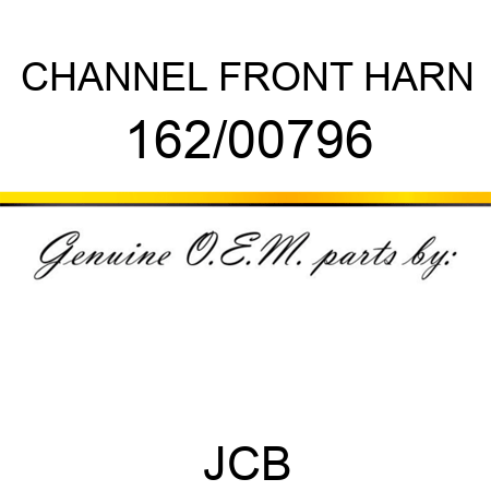 CHANNEL FRONT HARN 162/00796