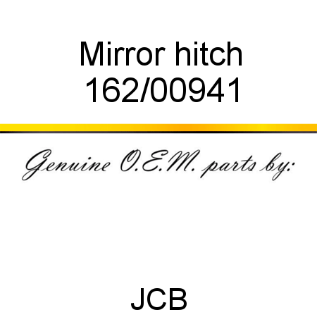 Mirror, hitch 162/00941