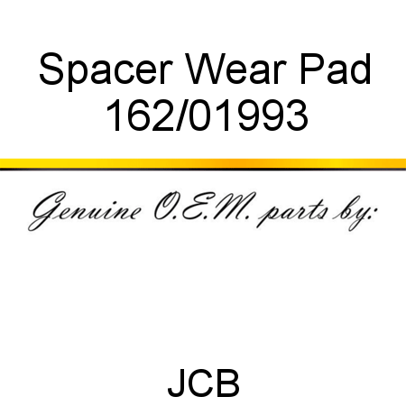 Spacer, Wear Pad 162/01993