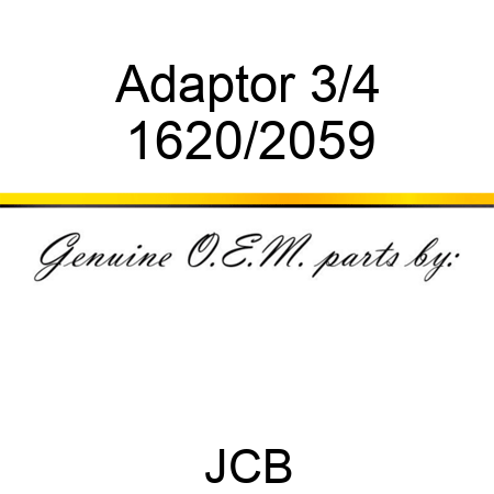 Adaptor, 3/4 1620/2059