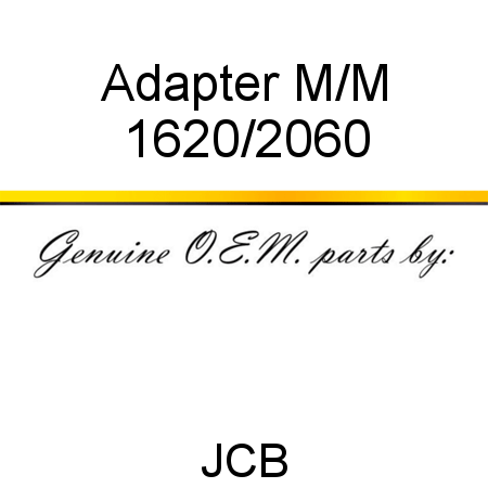 Adapter, M/M 1620/2060