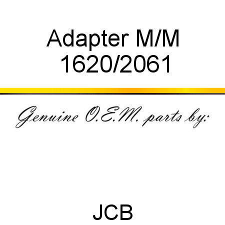 Adapter, M/M 1620/2061