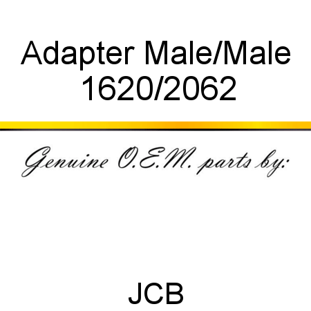 Adapter, Male/Male 1620/2062