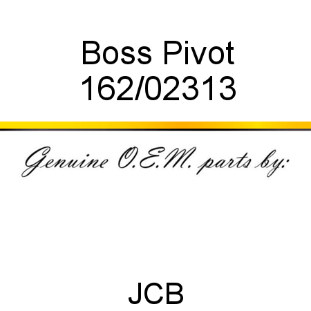 Boss, Pivot 162/02313