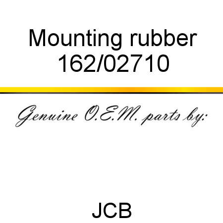 Mounting, rubber 162/02710