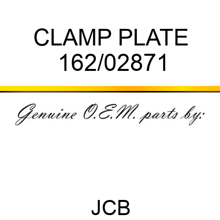 CLAMP PLATE 162/02871