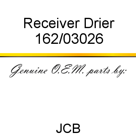 Receiver, Drier 162/03026