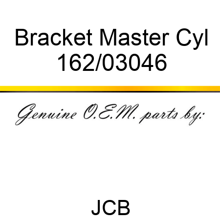 Bracket Master Cyl 162/03046