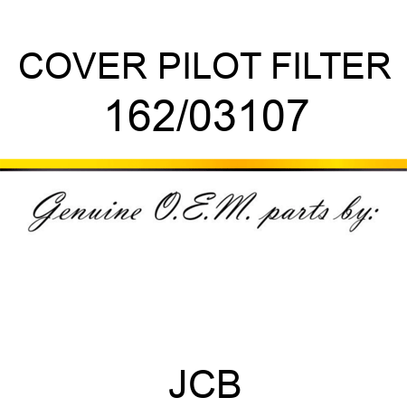 COVER PILOT FILTER 162/03107