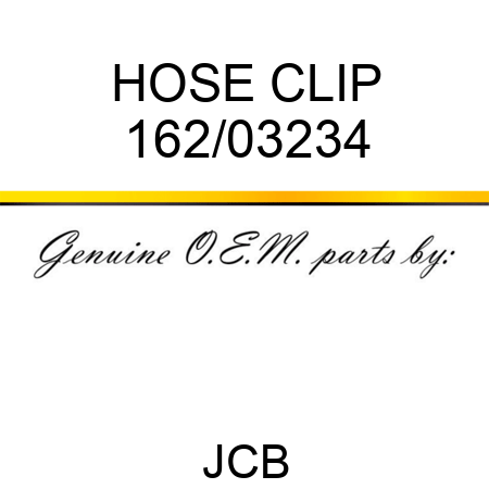 HOSE CLIP 162/03234