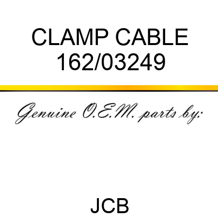 CLAMP CABLE 162/03249