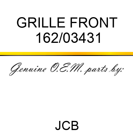 GRILLE, FRONT 162/03431