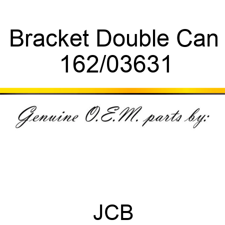 Bracket Double Can 162/03631