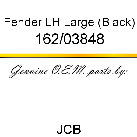 Fender, LH Large, (Black) 162/03848