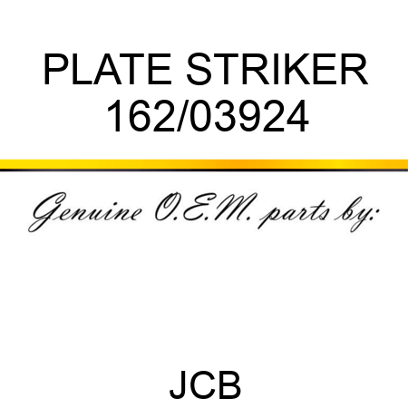 PLATE STRIKER 162/03924