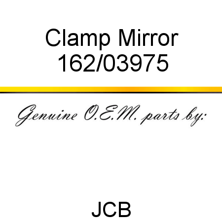Clamp, Mirror 162/03975