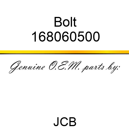 Bolt 168060500