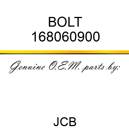 BOLT 168060900