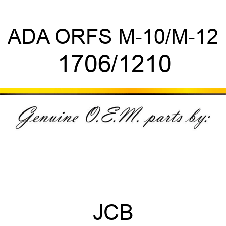 ADA ORFS M-10/M-12 1706/1210
