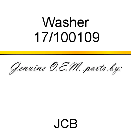 Washer 17/100109