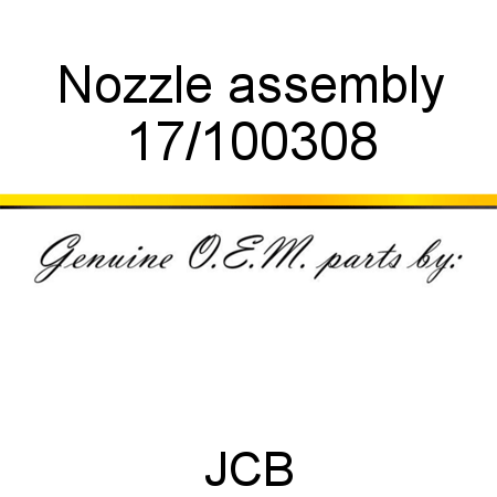 Nozzle, assembly 17/100308