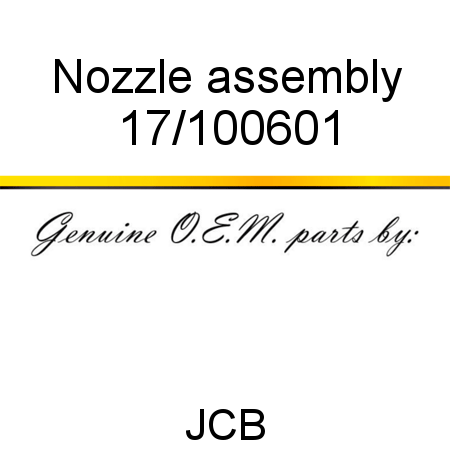 Nozzle, assembly 17/100601
