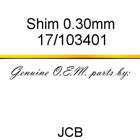 Shim, 0.30mm 17/103401
