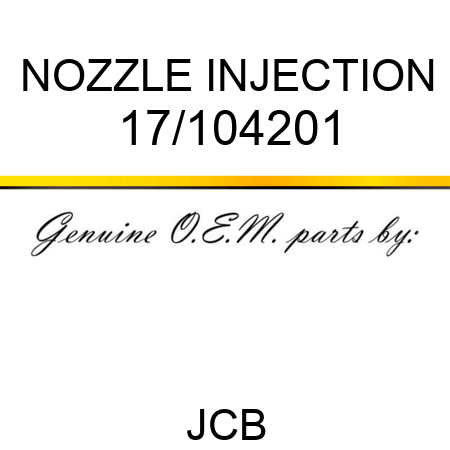 NOZZLE INJECTION 17/104201