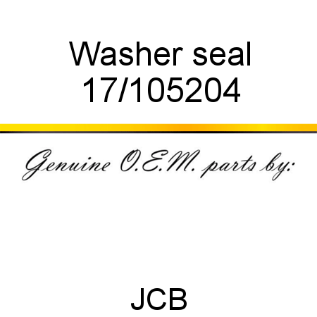 Washer, seal 17/105204