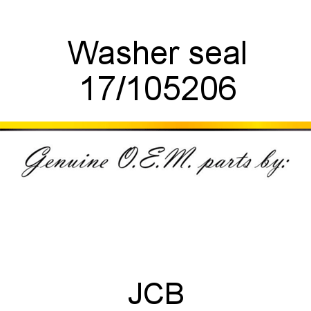 Washer, seal 17/105206