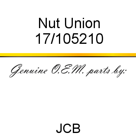 Nut, Union 17/105210