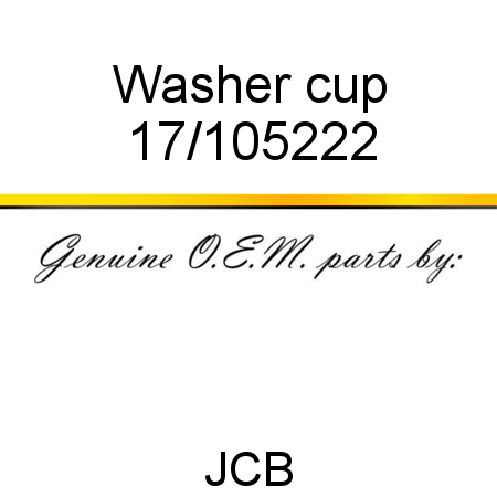 Washer, cup 17/105222