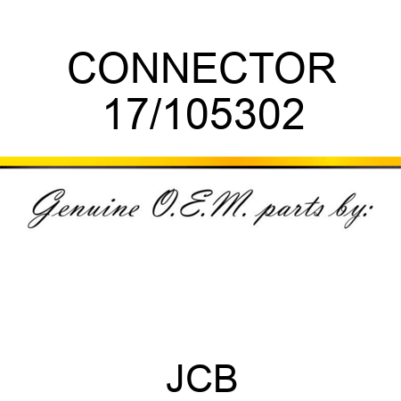 CONNECTOR 17/105302