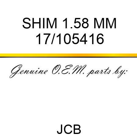 SHIM 1.58 MM 17/105416