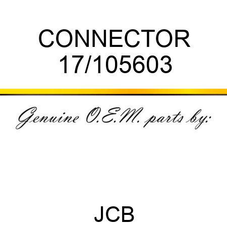 CONNECTOR 17/105603