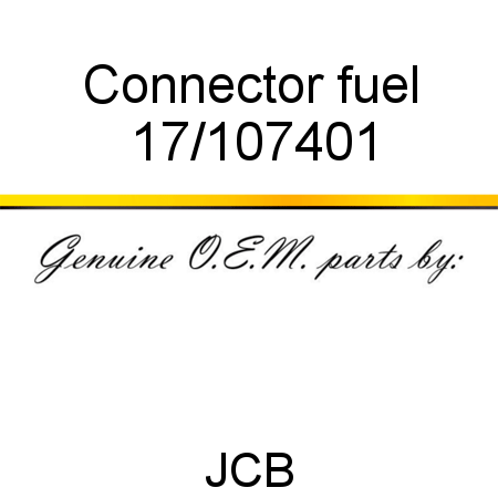 Connector, fuel 17/107401