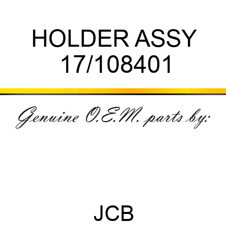 HOLDER ASSY 17/108401