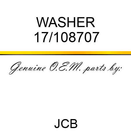 WASHER 17/108707