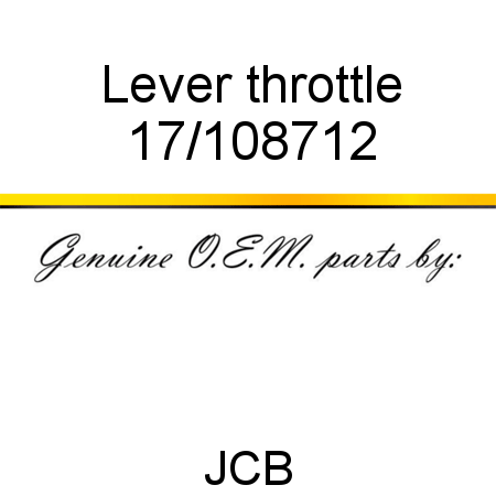 Lever, throttle 17/108712