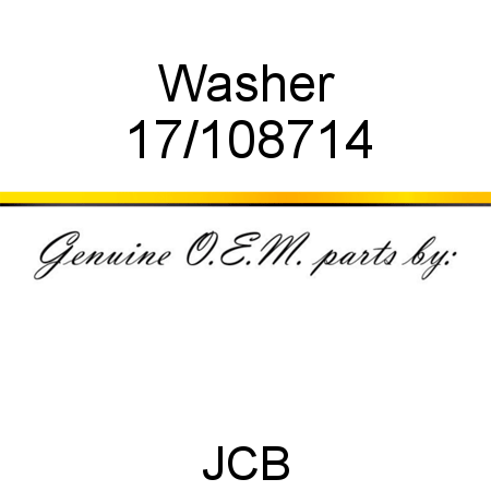 Washer 17/108714