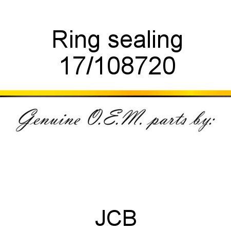Ring, sealing 17/108720